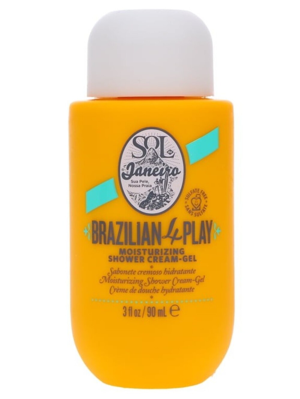 Sol de Janeiro Brazilian 4 Play Moisturizing Shower Cream-Gel 3 oz/90 ml Sealed